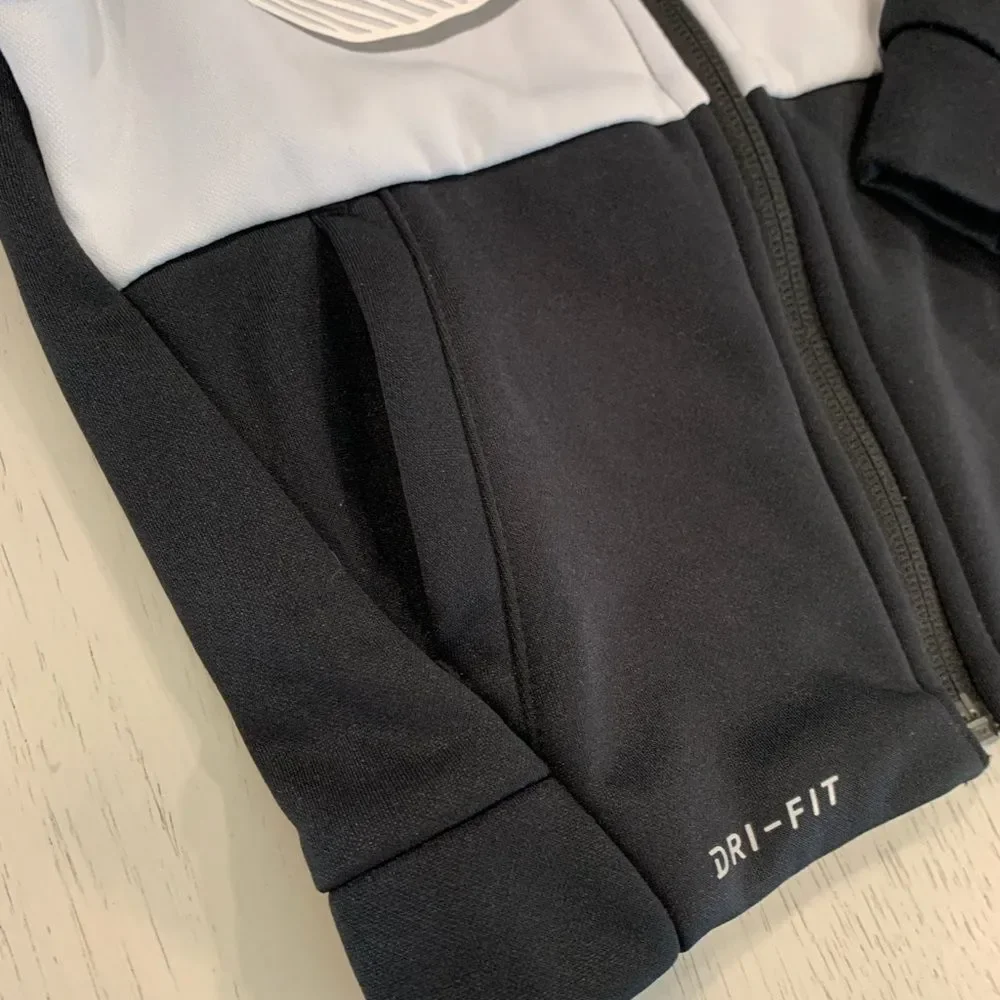 Nike Kids Black and White Dri-FIT Hoodie Set